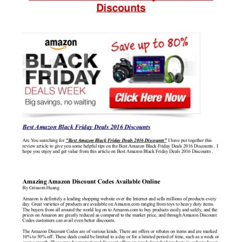 Black friday promotional code for amazon - Soldes en image