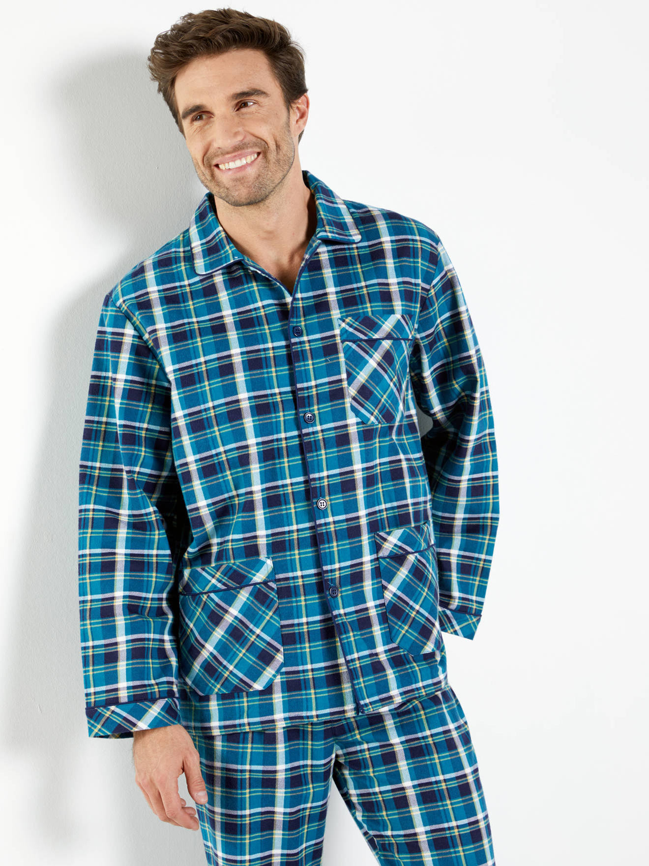 Pyjama homme en flanelle pur coton