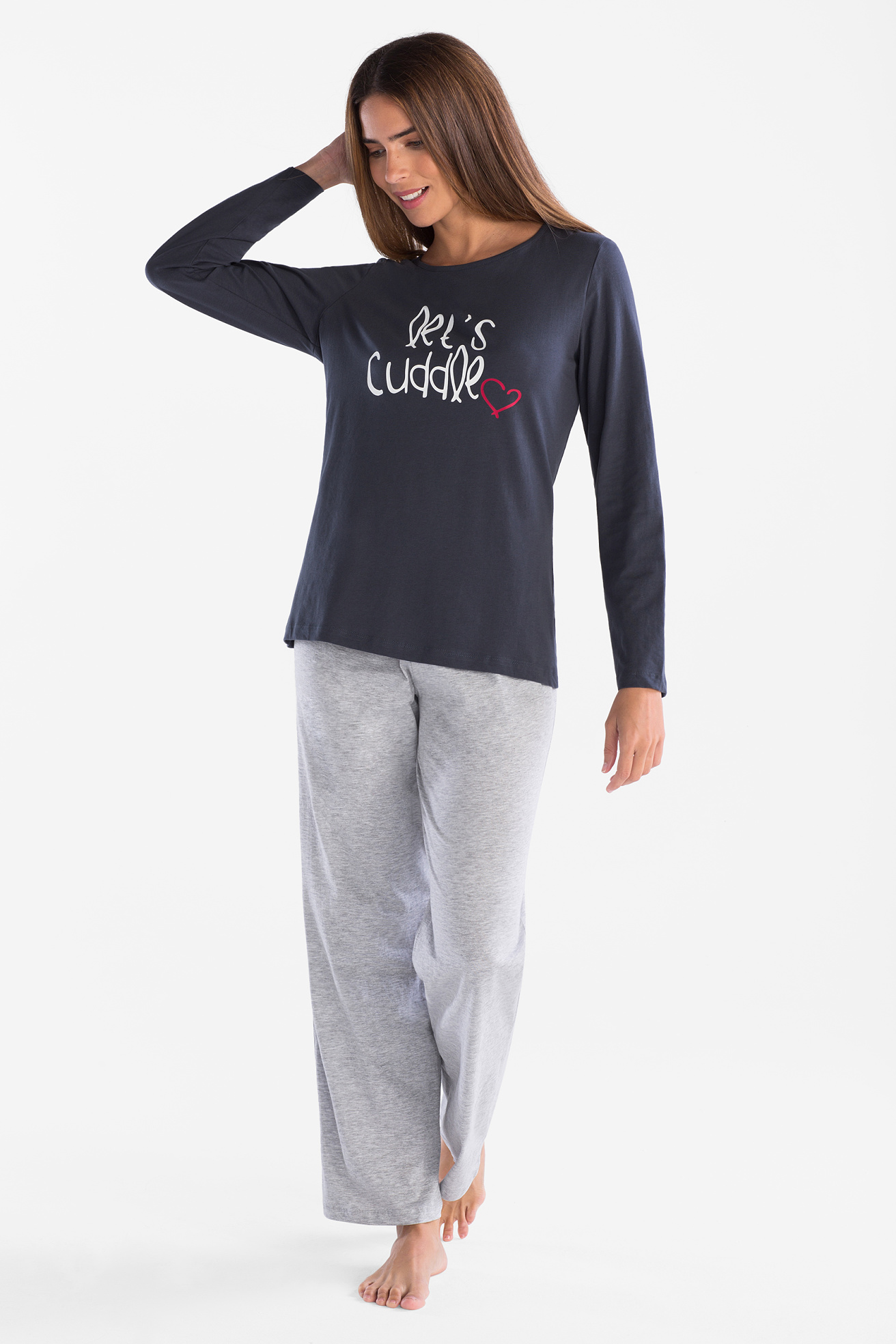 T shirt long pyjama femme