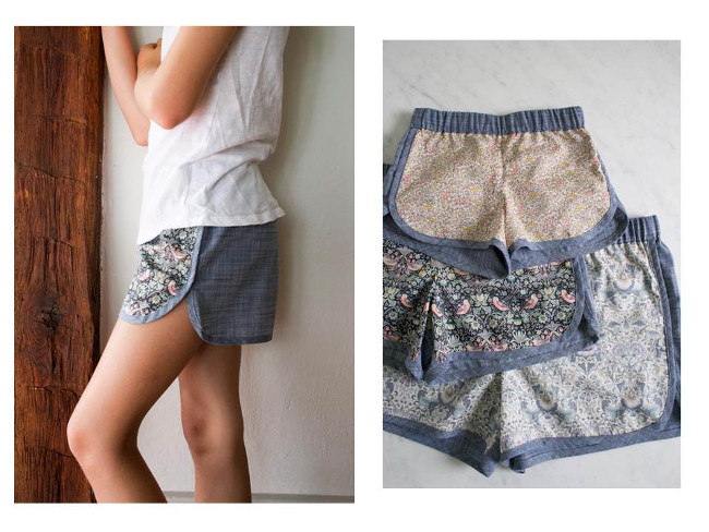 Patron gratuit pyjama short femme