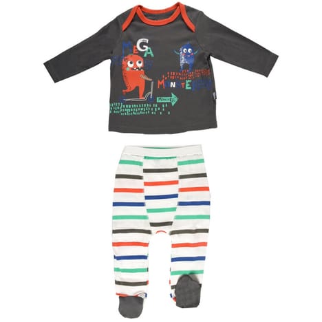 Pyjama bebe 2 pieces avec pieds
