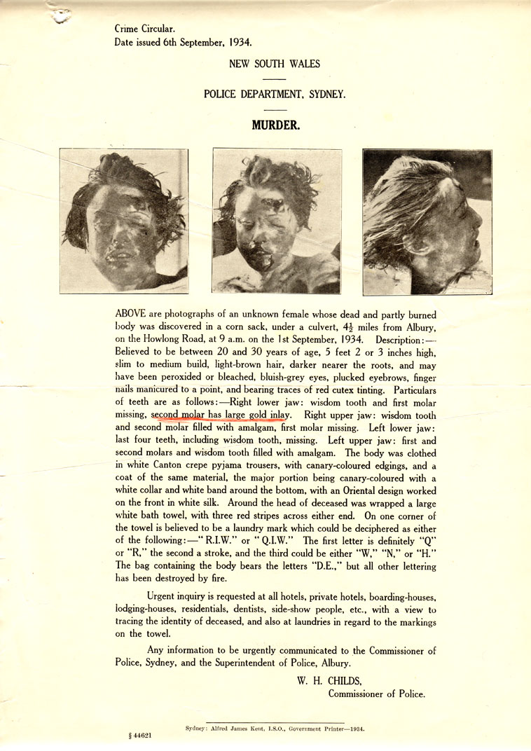 The pyjama girl case