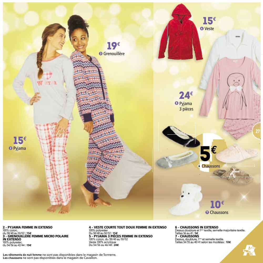 Auchan pyjama femme