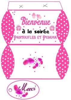 Carte invitation soirée pyjama fille gratuite à imprimer