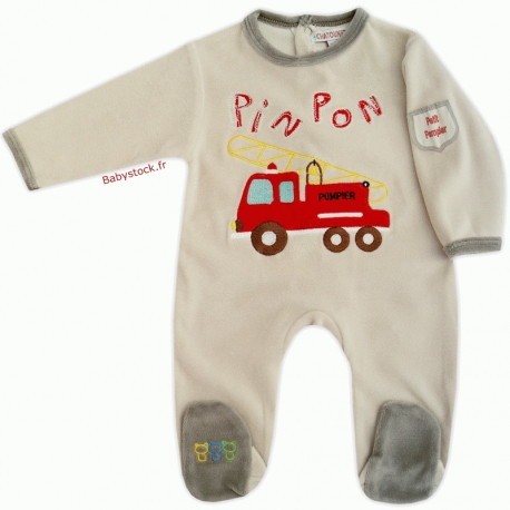 Pyjama pompier garcon