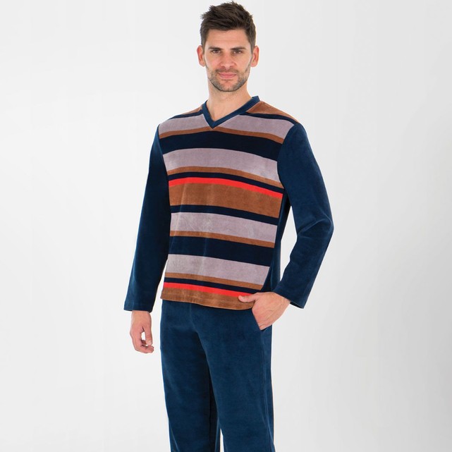 Pyjama homme col v