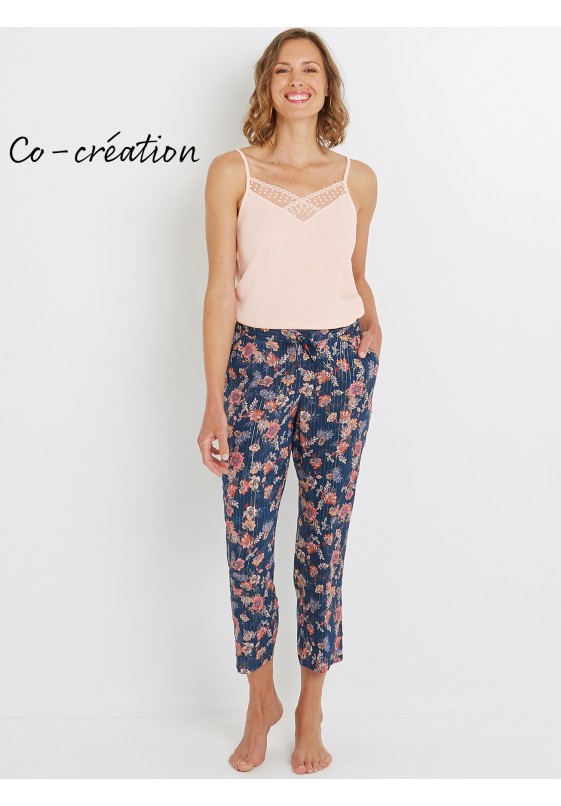 Bas pyjama satin
