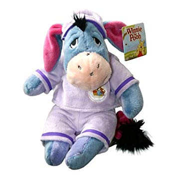 Peluche bourriquet en pyjama