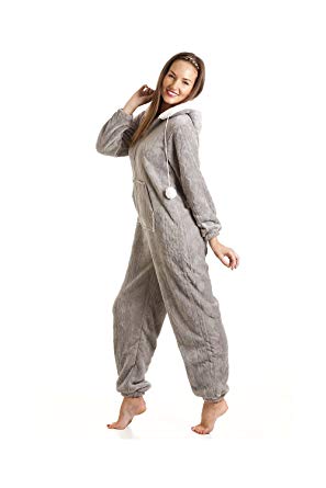 Combinaison pyjama femme polaire sans capuche