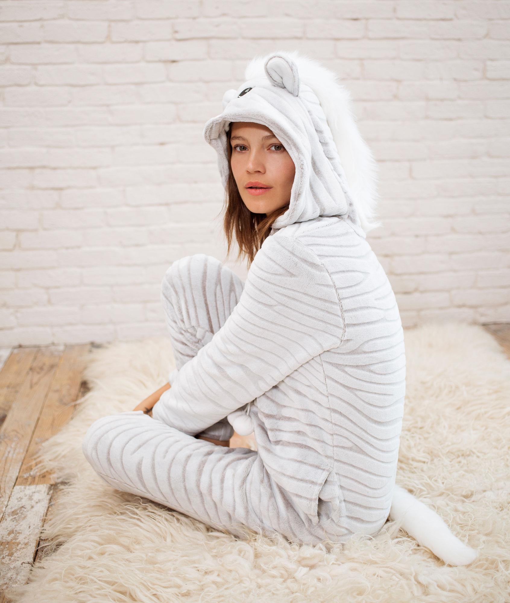 Pyjama zebre femme