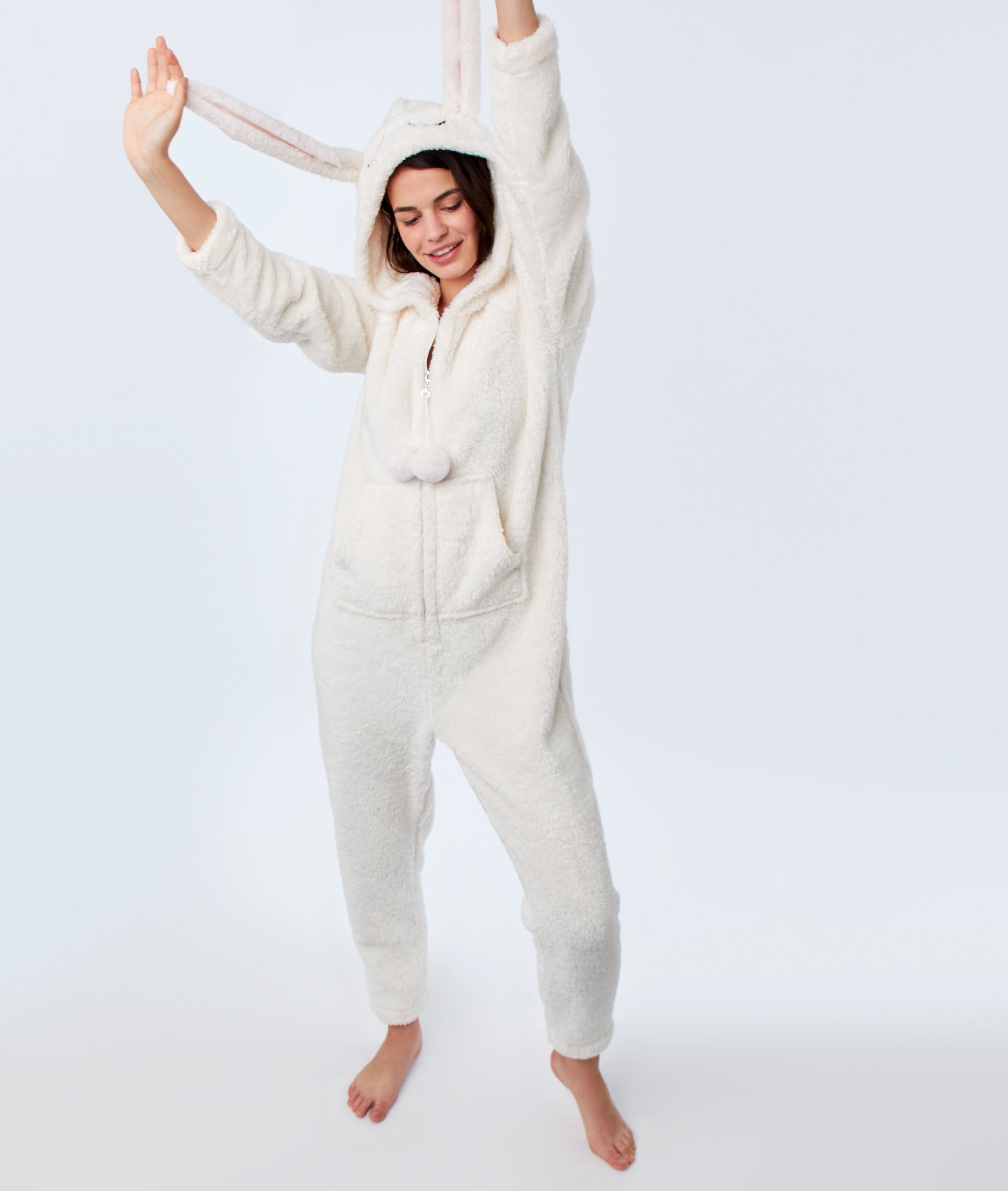 Pyjama grenouillère lapin femme