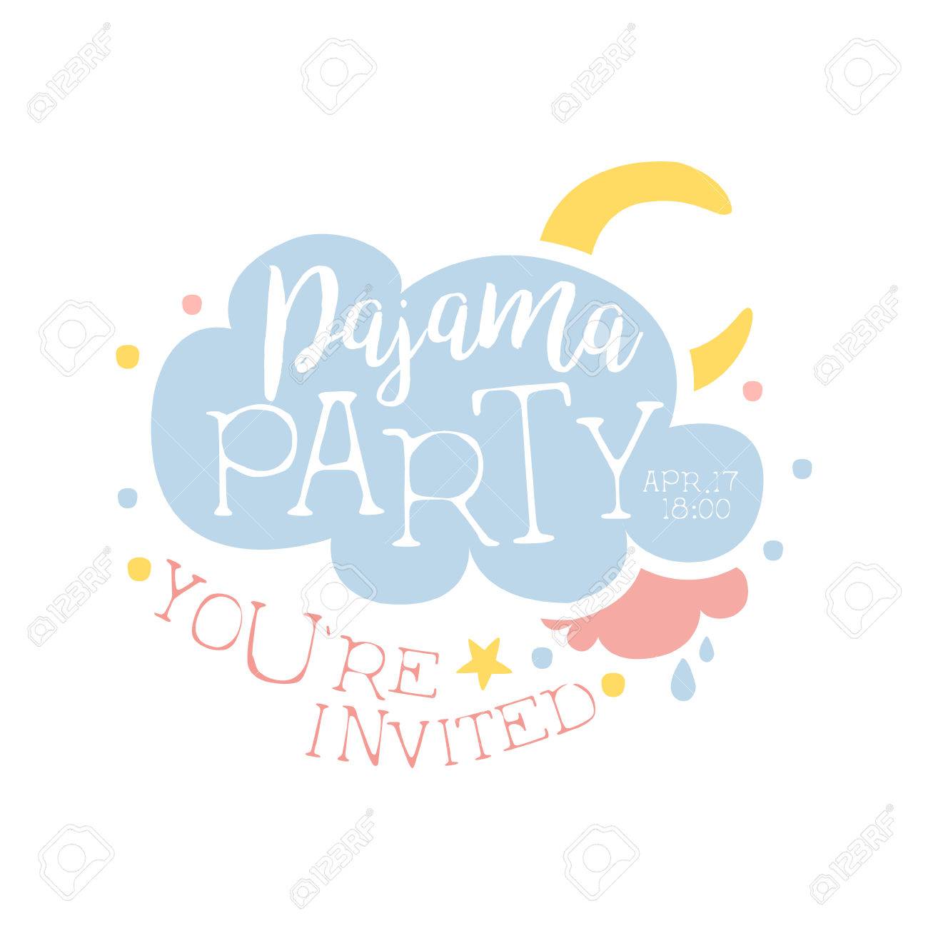 Invitation pyjama partie