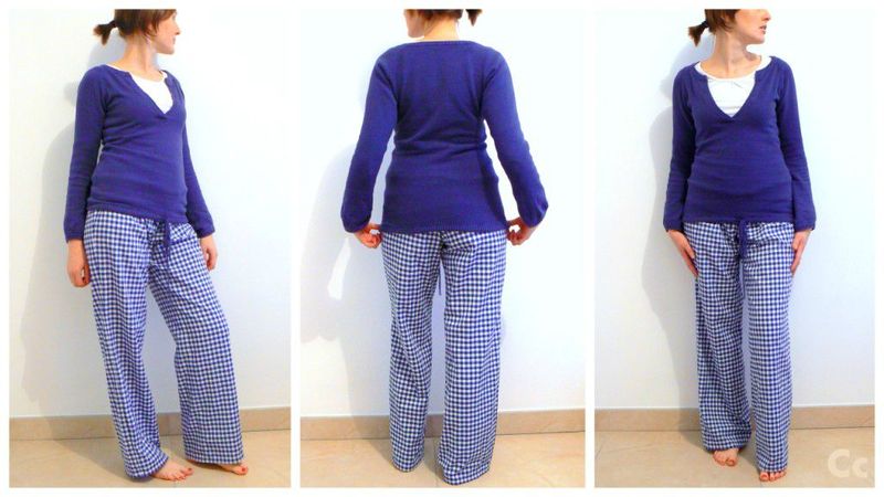 Tuto couture pantalon pyjama femme
