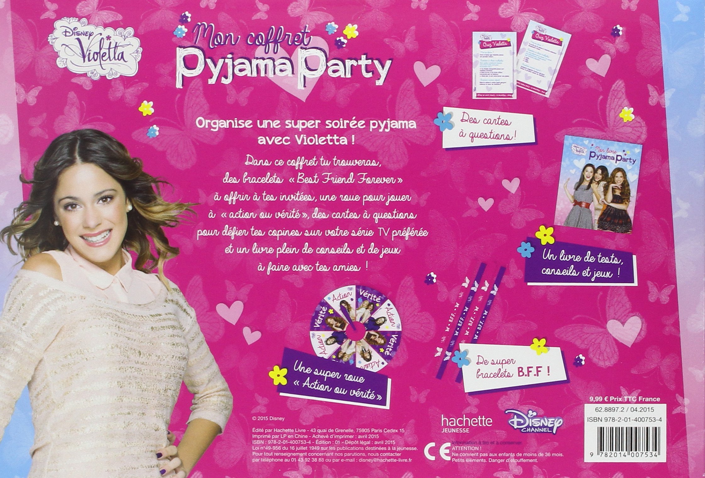 Invitation soirée pyjama violetta