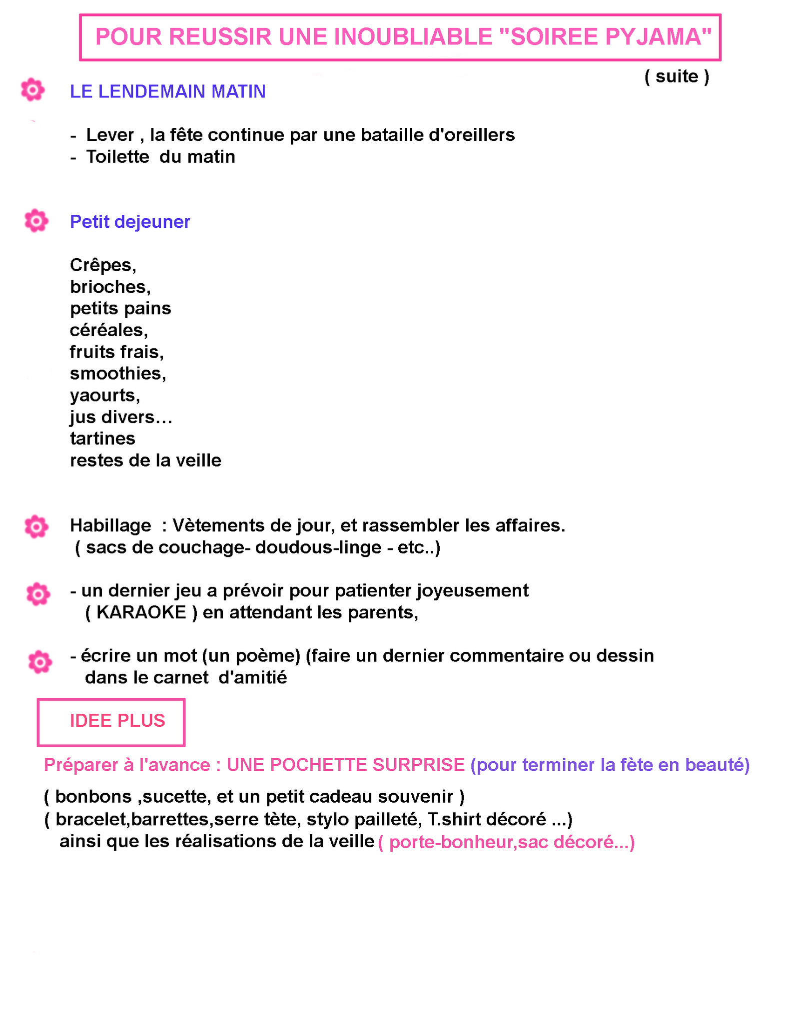 Jeux a faire pendant une soirée pyjama