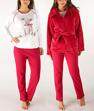 Pyjama femme hiver 3 pieces