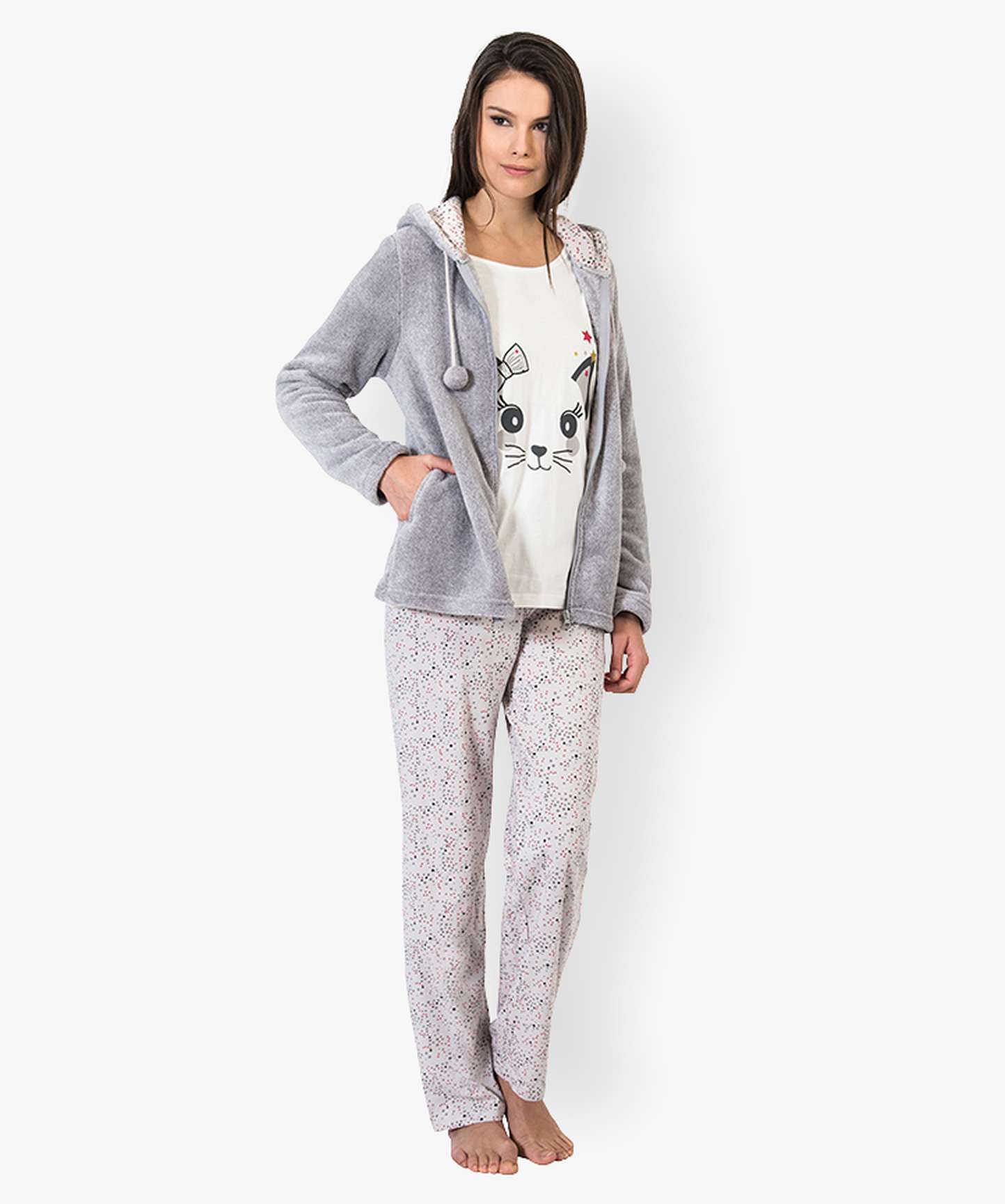 Ensemble 3 pieces pyjama femme