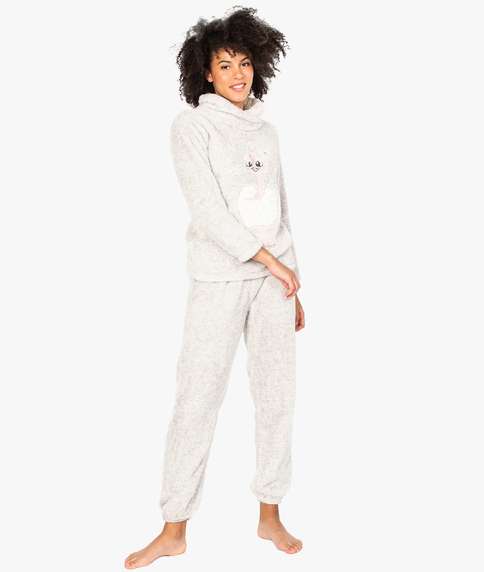 Veste de pyjama polaire femme