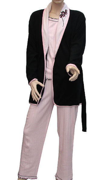 Pyjama femme 3 pièces