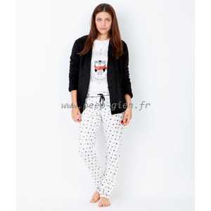 Pyjama trois pièces femme