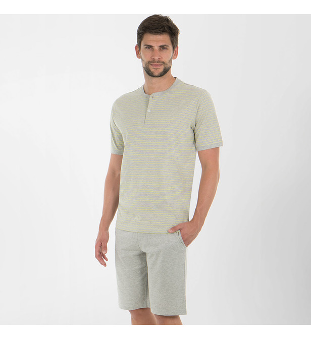 Pyjama homme jaune