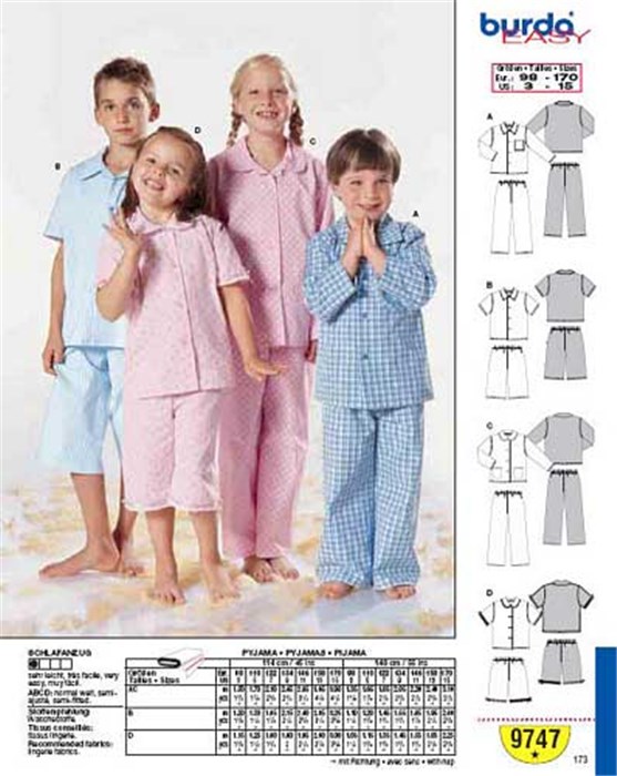 Patron pyjama femme burda gratuit