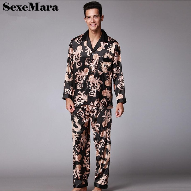 Pyjama homme en satin