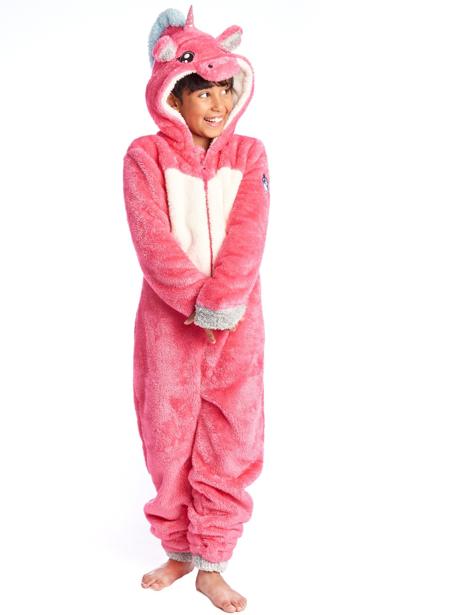 Combinaison pyjama licorne rose