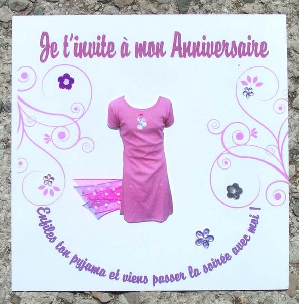 Invitation pyjama party a imprimer