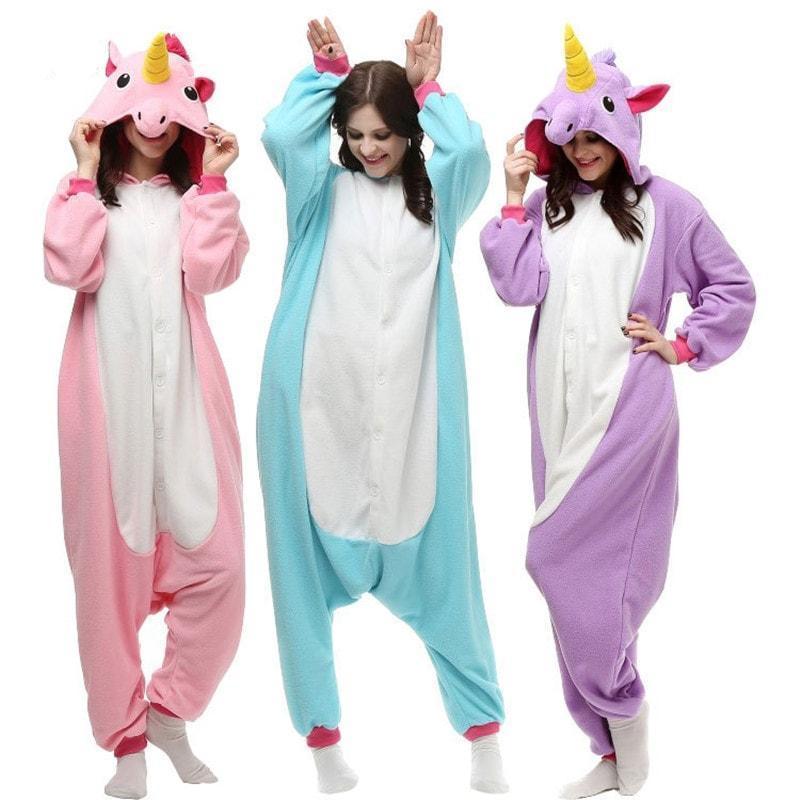 Pyjama licorne rose femme