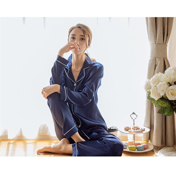 Pyjama homme imitation satin