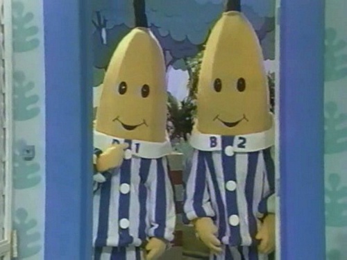 Dessin animé bananes pyjama