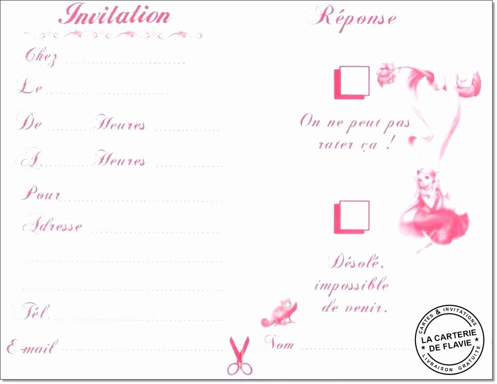 Carte invitation anniversaire soirée pyjama à imprimer