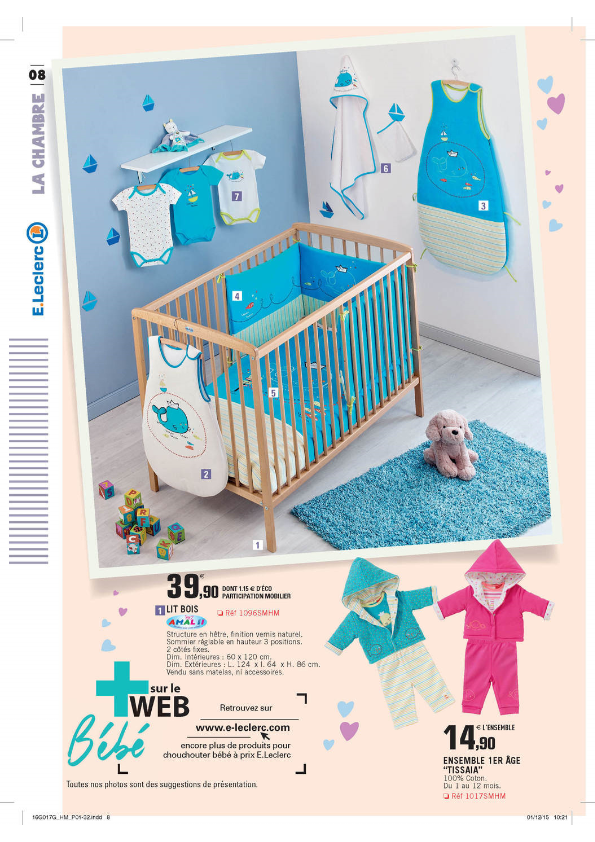 Leclerc pyjama bébé