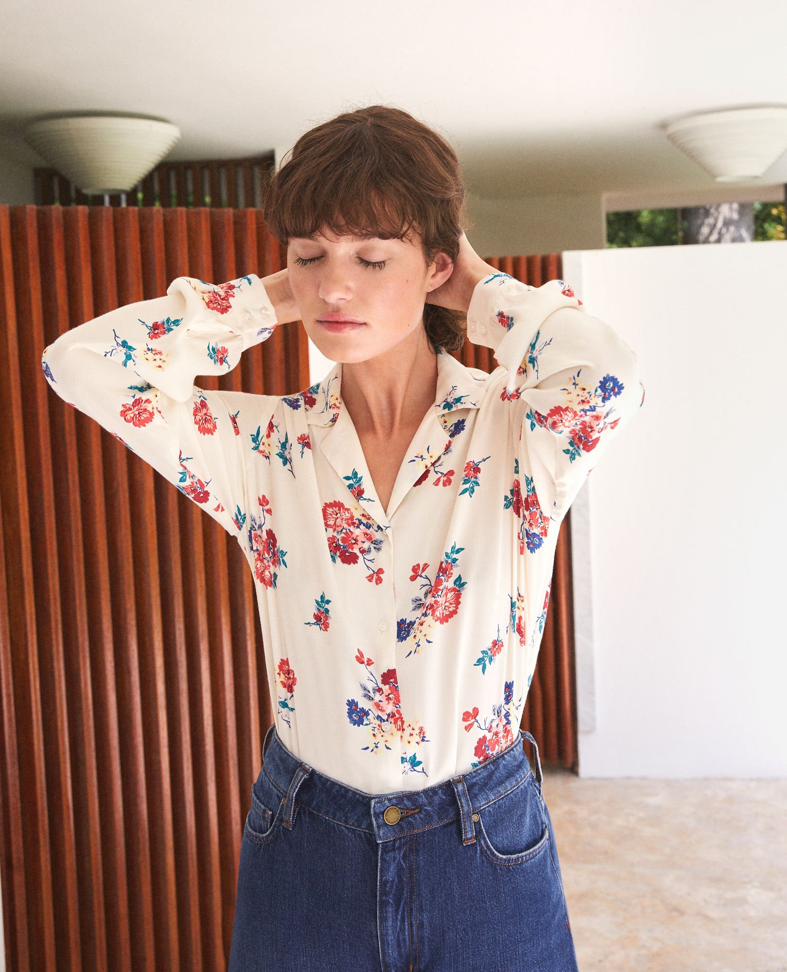 Chemise col pyjama
