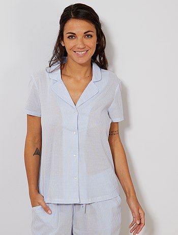 Haut de pyjama coton