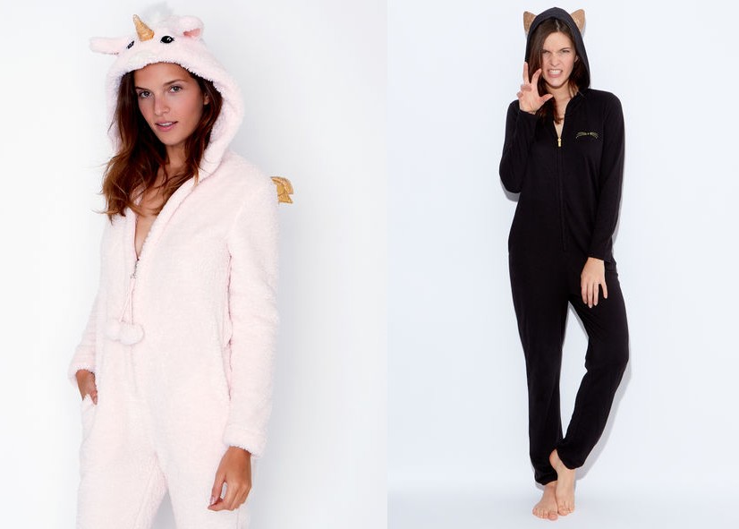 Pyjama combinaison femme chat