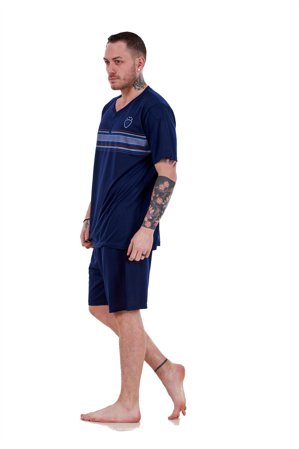 Combinaison Pyjama One-Piece Homme - Coton Élastique à Capuche - Landofgenie