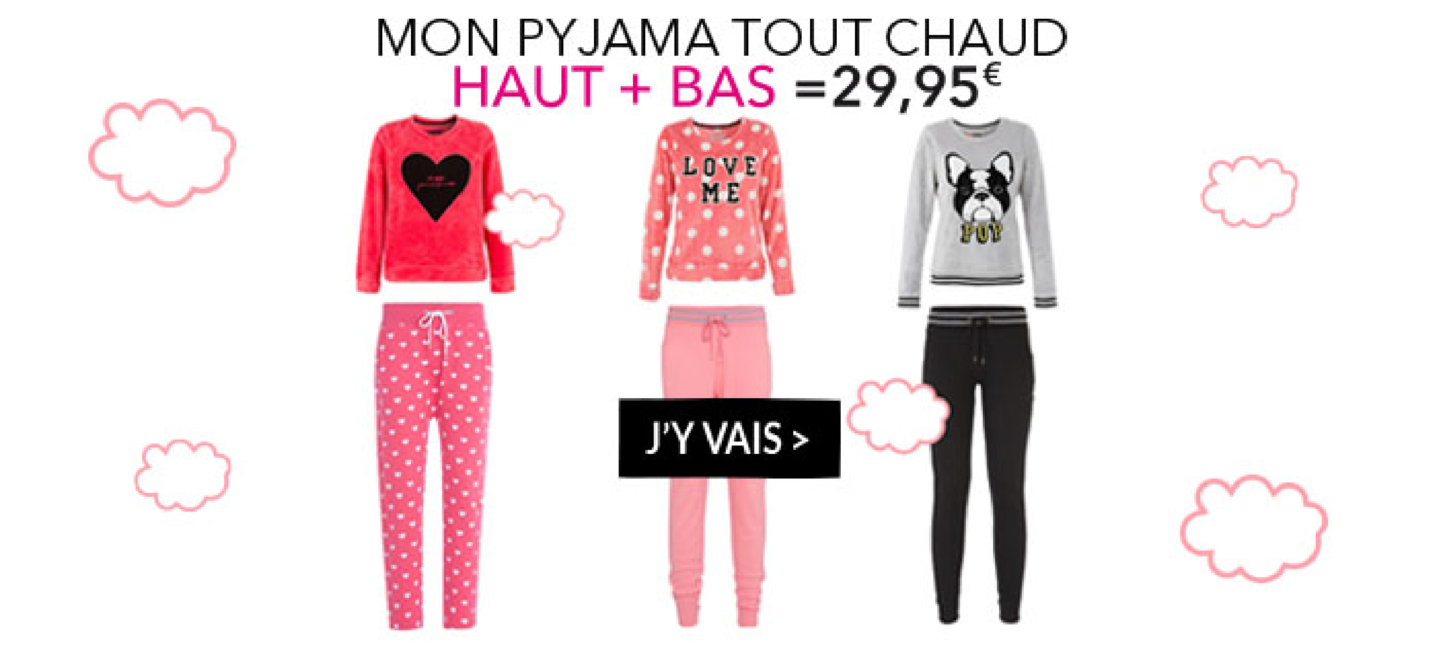 Le haut le bas d'mon pyjama