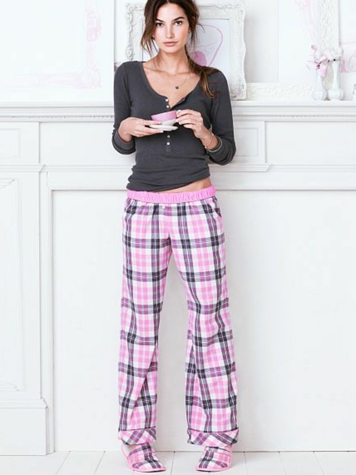 Pyjama femme rose