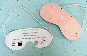 Carte invitation pyjama party gratuite