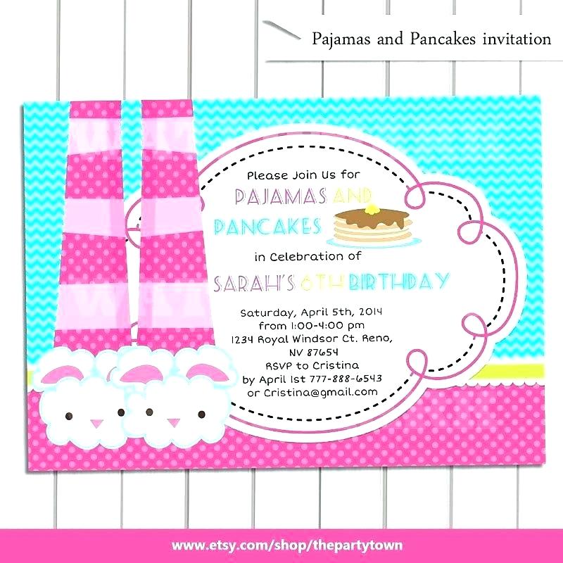 Invitation anniversaire soirée pyjama