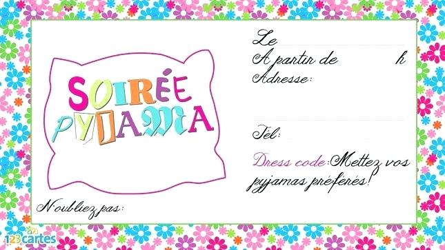 Carte Pyjama Party Soldes En Image