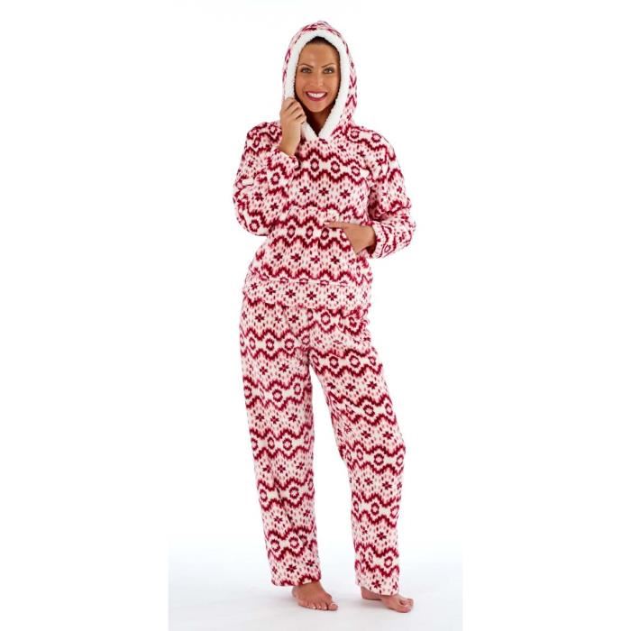 Pyjama molleton femme