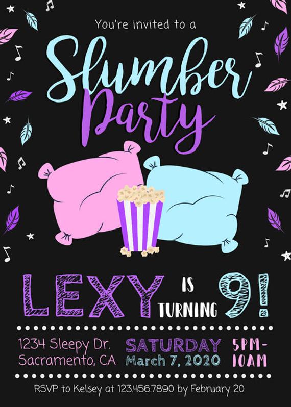 Invitation pyjama party garçon gratuite