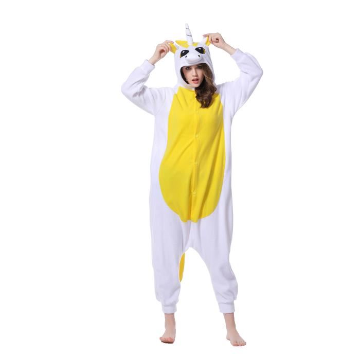 Pyjama licorne jaune