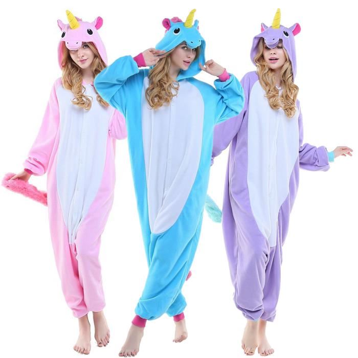 Pyjama grenouillère licorne