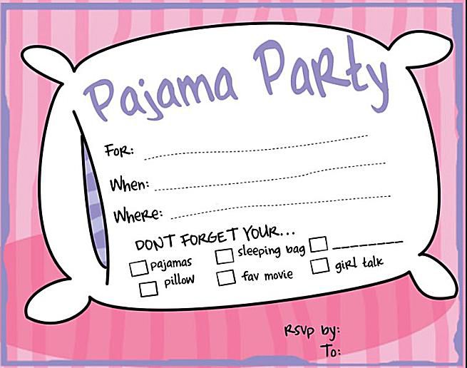 Invitations Pyjama Party Soldes En Image invitations-pyjama-party-soldes-en-image