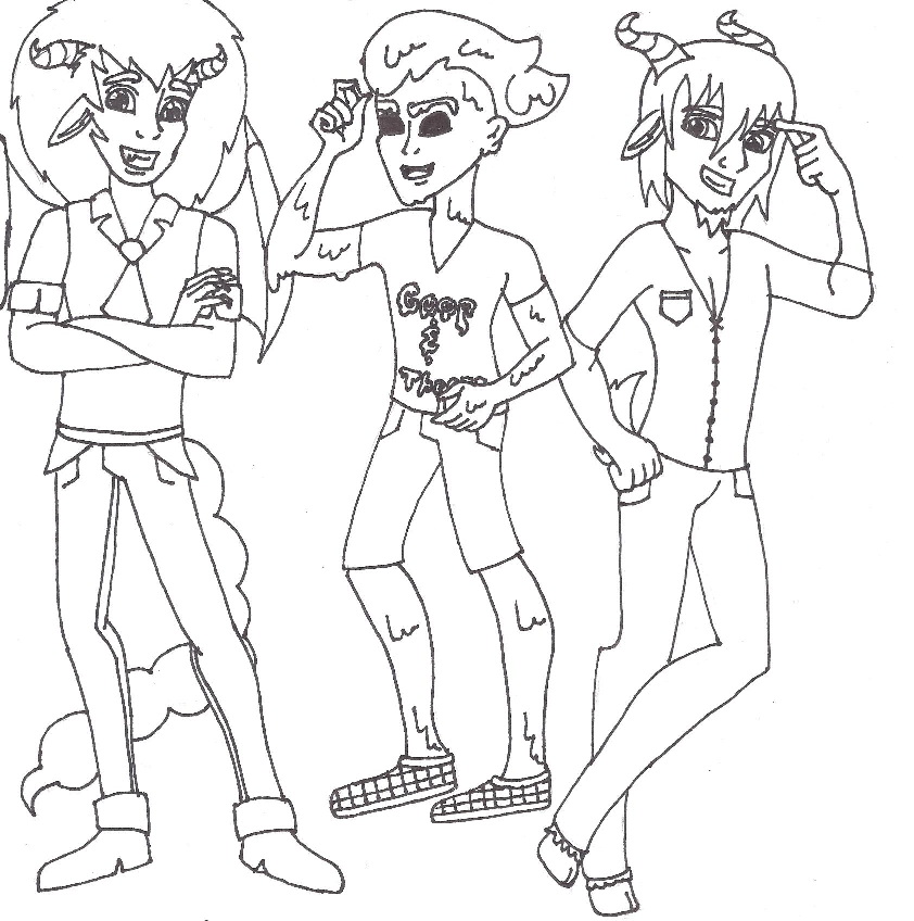 Coloriage monster high soirée pyjama