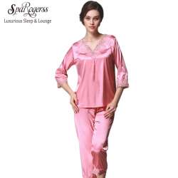 Pyjama en satin femme pas cher